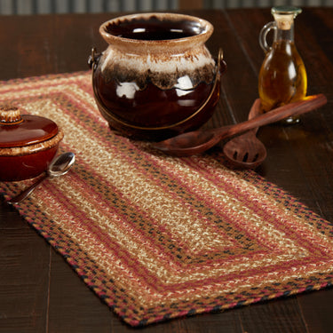 Ginger Spice Jute Braided Rect Runner 13